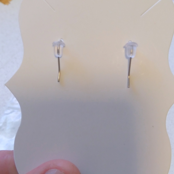 HP Elephant Metal Drop Earrings, With Real Crystals - Picture 6 of 7